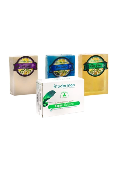 Fitoderman Doğal Saç, Cilt Ve Vücut Bakım Sabun Seti6 150 gr X 4 ürün görseli 1