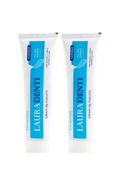 Fitoderman Lauradenti Koku Tartar Leke Hassasiyet Önleyici, Beyazlatıcı Florürsüz Diş Macunu 100 ml X 2 Adet ürün görseli 1