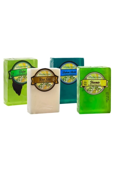 Fitoderman Doğal Siyah Nokta Önleyici & Besleyici & Saç Dökülme Karşıtı Sabun Seti10 150 gr X 4 ürün görseli 1
