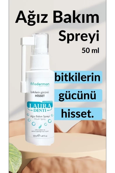 Fitoderman Lauradenti Diş Plak Önleyici,kötü Koku Engelleyici, Nefes Tazeleyici Ağız Bakım Spreyi 50 ml ürün görseli 1