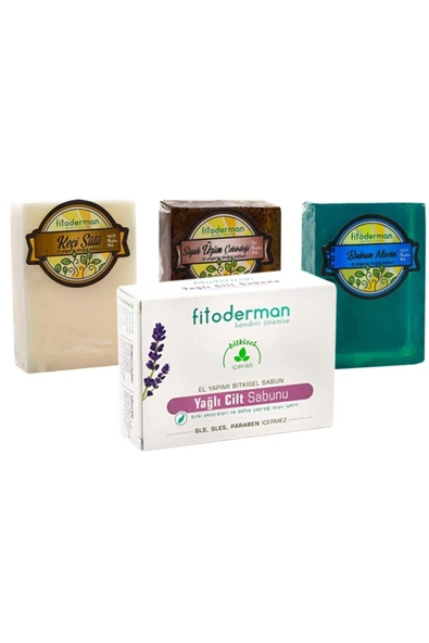 Fitoderman Doğal Cilt Ve Saç Bakımı Sabun Seti8 150 gr X 4 ürün görseli 1