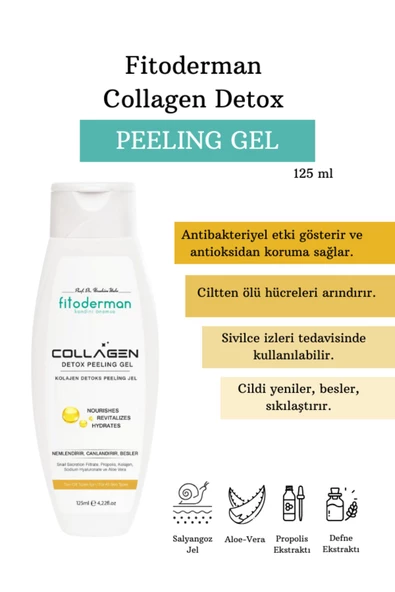 Fitoderman Aydınlatıcı, Canlandırıcı, Arındırıcı, Yenileyici, Leke Görünümü Karşıtı Detox Peeling Jel ürün görseli 1