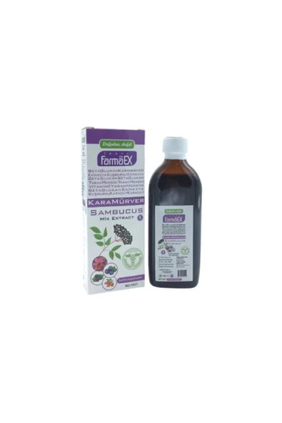 My farmaex Kara Mürver Mix Ekstraktı 150 Ml ürün görseli 1
