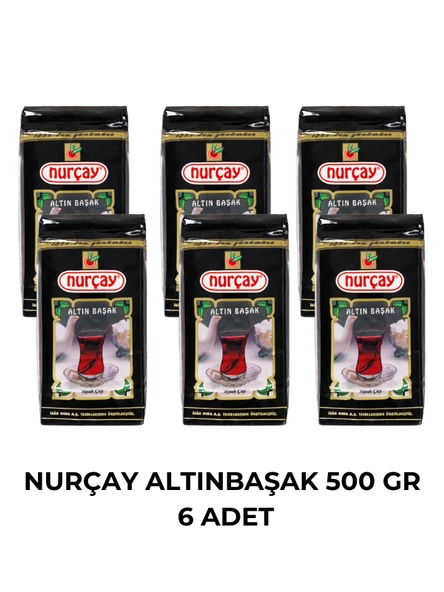 NURÇAY ALTINBAŞAK ÇAYI 500 GR - 6 ADET ürün görseli 1
