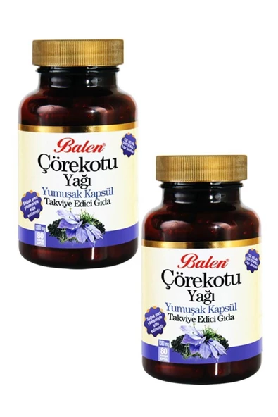 Balen Çörekotu Yağı Yumuşak Kapsül 1380 Mg 80 Kapsül 2 Adet ürün görseli 1