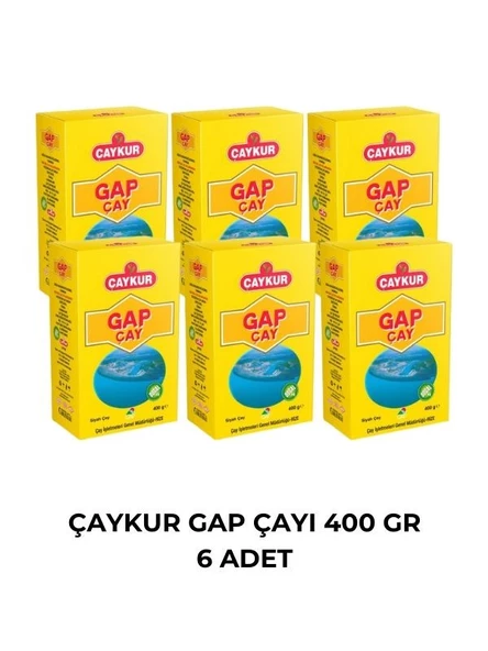 ÇAYKUR GAP ÇAYI 400 GR - 6 ADET ürün görseli 1