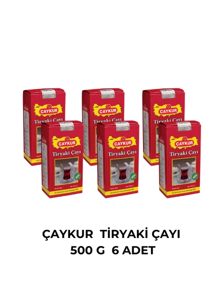 ÇAYKUR TİRYAKİ ÇAYI 500 GR - 6 ADET ürün görseli 1