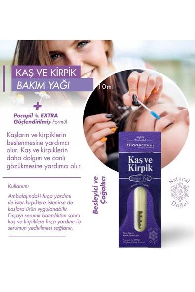 Fitoderman Kaş Kirpik Oluşumunu Destekleyen, Dökülme Önleyici, Kaş Kirpik Bakım Yağı ürün görseli 1