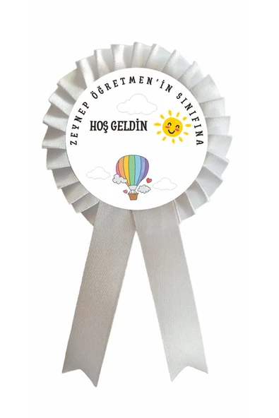 yıldızkurdelaankara SINIFINA HOŞGELDİN SATEN KOKART ROZET 25 ADET ürün görseli 1