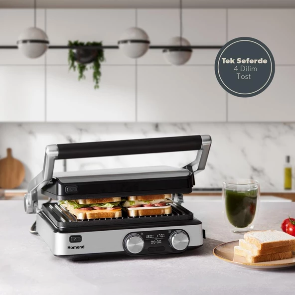 Homend Grilliant 1340H Tost Makinesi İnox ürün görseli 1
