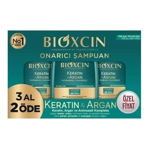 Bioxcin Keratin ve Argan Onarıcı Şampuan 300 ml - 3 Al 2 Öde ürün görseli 1