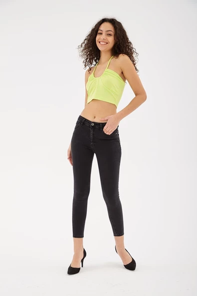 FASHION FRIENDS KADIN DENİM PANTOLON 24K0565K1 ürün görseli 1