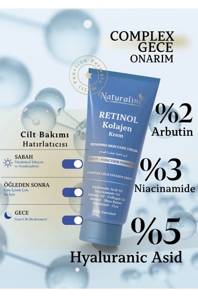 Naturaline Onarıcı Krem - Retinol Shea Butter Hyaluronic Acıd %5 Collagen % 2 Arbutin % 2 100ml ürün görseli 1