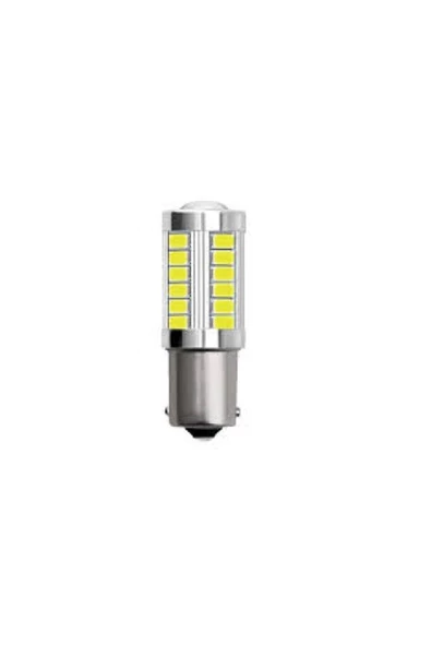 Mercekli 12v 93 Led Ampul 33 Ledli Beyaz Smd Tek Duy Geri Vites Veya Park Ledi (2'li Paket) ürün görseli 1