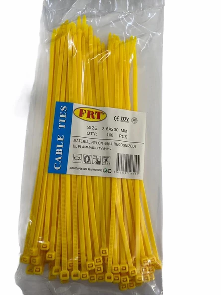 FRT Sarı 3,6X200 Kablo Bağı ürün görseli 1