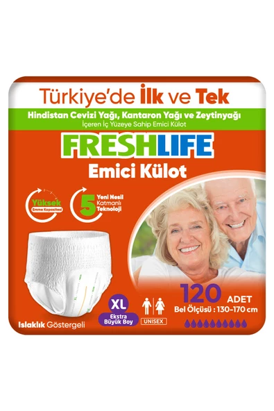 Freshlife Xlarge Emici külot 30 Adet 4 Paket (120 Adet) ürün görseli 1