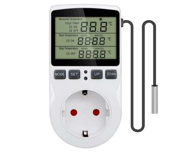 220V Çok Fonksiyonlu Dijital Termostat Kuluçka Sıcaklık Kontrol Cihazı ürün görseli 1