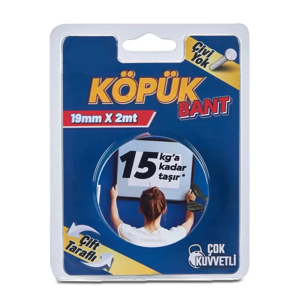 Solvent Akrilik Köpük Montaj Bandı - Mavi ürün görseli 1