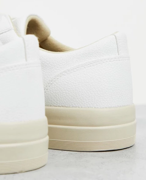 Pull & Bear Beyaz Sneaker - Resim 4
