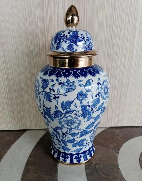 Evdema Seramik Dekoratif Vazo 27*27*56 cm ürün görseli 1