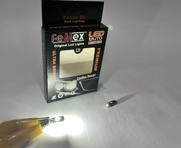 FEMEX PREMİUM 10'LU T5 LED 3030 CHİPSET 3SMD MİNİ BEYAZ LED AMPUL ürün görseli 1