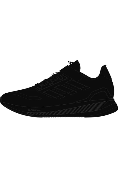 adidas RUNFALCON 5 EL C Unisex Çocuk Ayakkabısı IE8573 ürün görseli 1