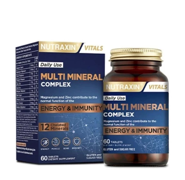Nutraxin Multi Mineral Complex 60 Tablet ürün görseli 1
