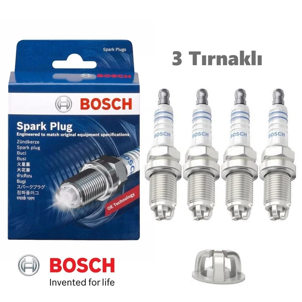 Bosch Vw Passat B5 B5.5 1.6 1.8 2.0 4'lü Buji Takımı 1996-2005 ürün görseli 1