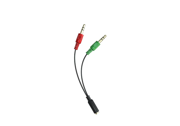 Syrox C119 3.5mm (F) AUX - 2x3.5mm (M) AUX Kulaklık Mikrofon Ayırıcı Dönüştürücü - Siyah ürün görseli 1
