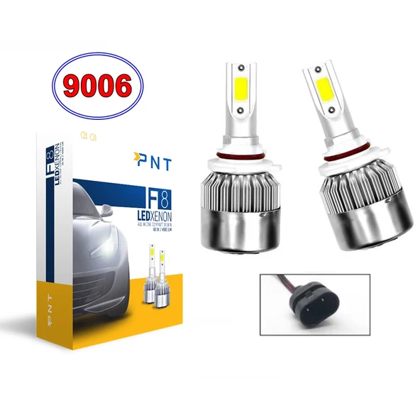 F8 Led Xenon 9006/HB4 Şimşek Etkili 12V Beyaz ürün görseli 1