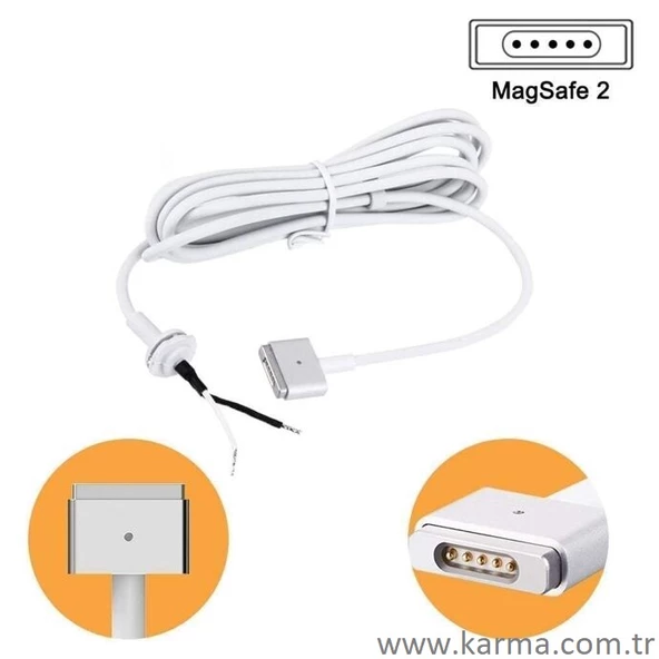 Apple Macbook Adaptör Tamir Kablosu Versiyon 2 (Magsafe2, Geniş Olan) ürün görseli 1