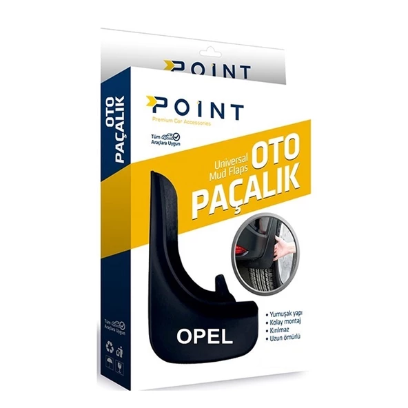 Opel Paçalık Tozluk Çamurluk Universal Siyah 2'li ürün görseli 1