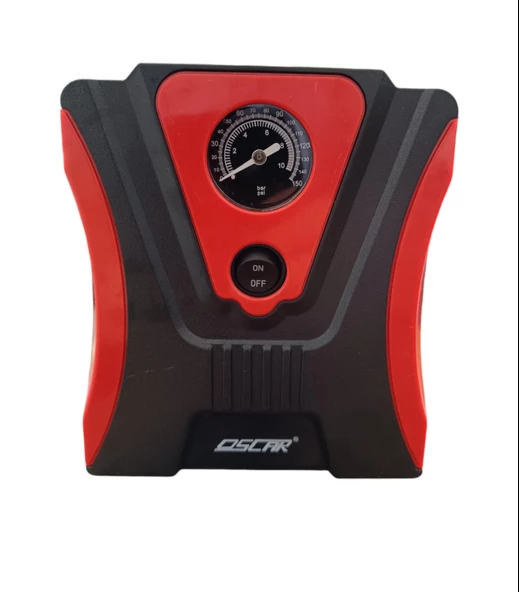 Oscar Araç Oto Analog Basınç Göstergeli Mini Hava Kompresörü 150 PSI 12V ürün görseli 1