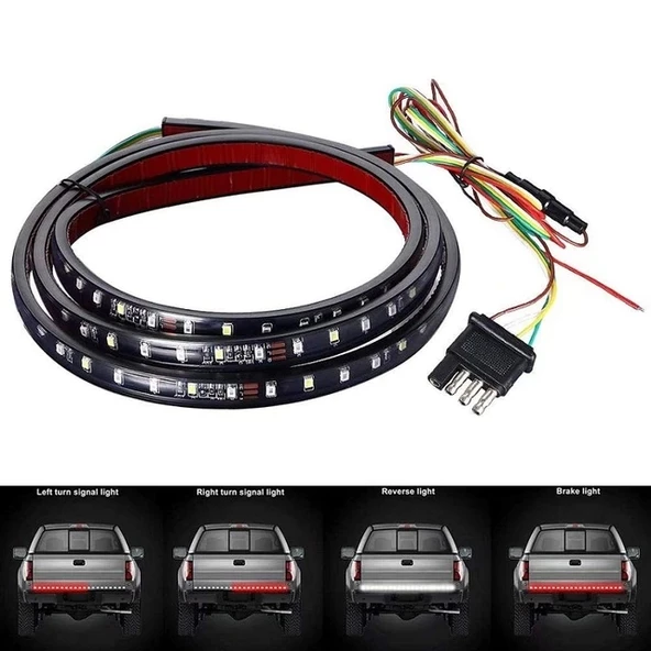 Off Road 4x4 Bagaj Altı Kayan Led Kırmızı Beyaz 150cm ürün görseli 1