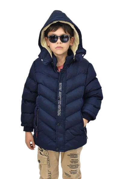 Erkek Çocuk Kapüşonlu Mont BS-0411 - Resim 4
