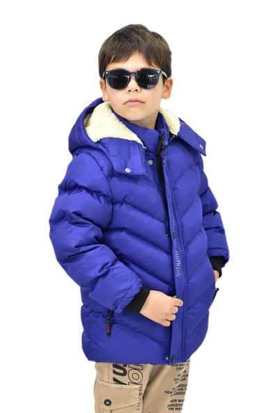 Erkek Çocuk Kapüşonlu Mont BS-0411 - Resim 8