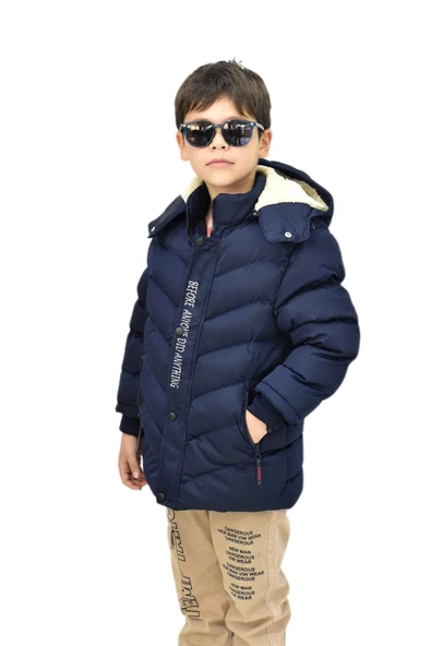 Erkek Çocuk Kapüşonlu Mont BS-0411 - Resim 11