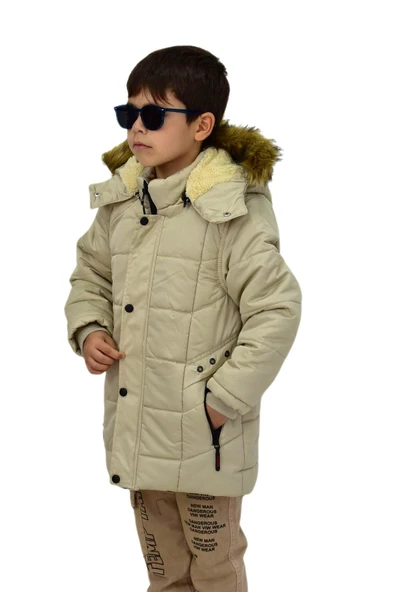 Erkek Çocuk Kapüşonlu Mont BS-2014 - Resim 11