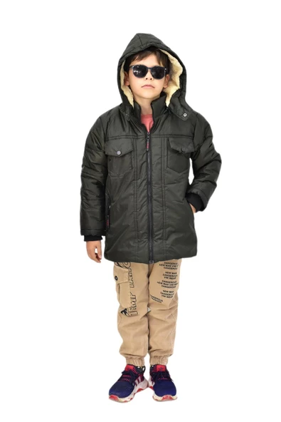 Erkek Çocuk Kapüşonlu Mont BS-1042 - Resim 4