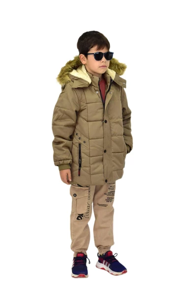 Erkek Çocuk Kapüşonlu Mont BS-2014 - Resim 9