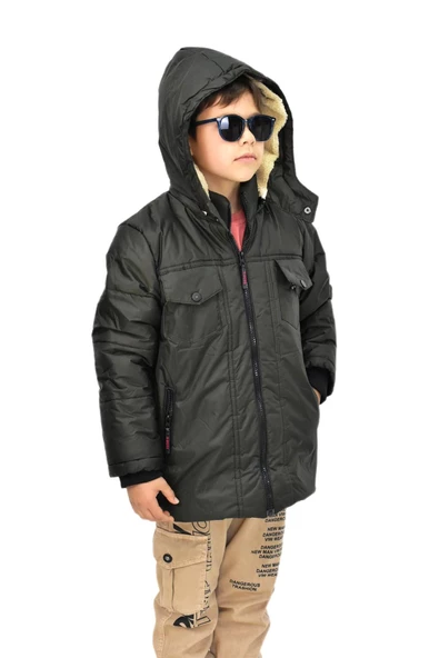 Erkek Çocuk Kapüşonlu Mont BS-1042 - Resim 10