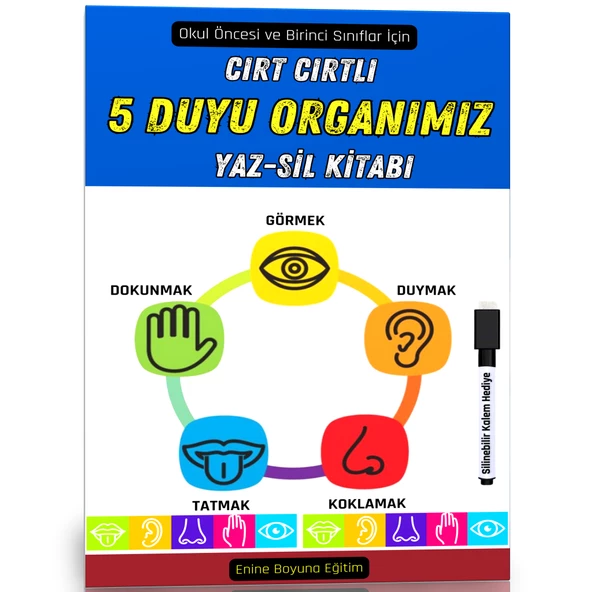 Cırt Cırtlı Beş Duyu Organımız Kitabı ürün görseli 1