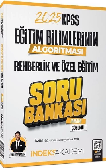 2025 KPSS Eğitim Bilimlerinin Algoritması Rehberlik ve Özel Eğitim Soru Bankası Çözümlü İndeks Akademi ürün görseli 1
