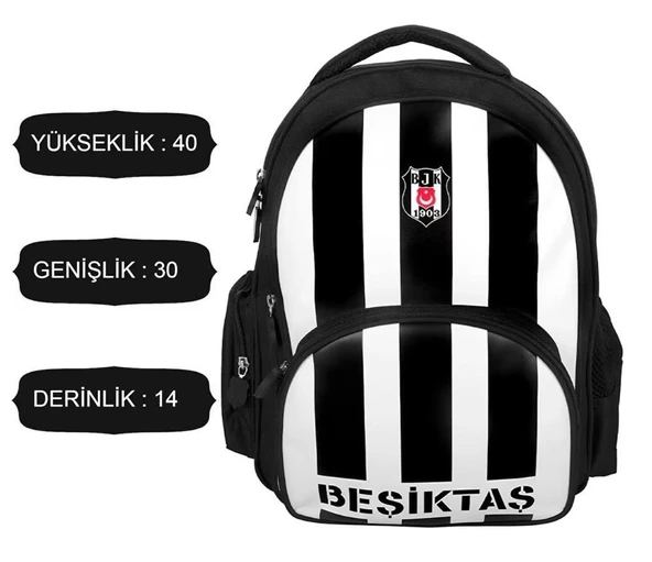 Beşiktaş Collection Çubuklu Okul Çantası ürün görseli 1