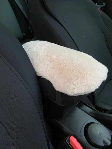 Yumuşak Peluş Kol Dayama Kolçak Minderi Bej ürün görseli 1