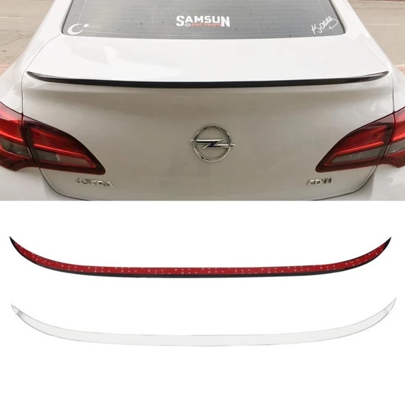 Opel Astra J Bagaj Çıtası Spoiler Parlak Beyaz 120cm ürün görseli 1
