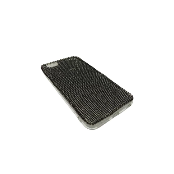 iPhone 6 Plus Uyumlu Kristal Taşlı Telefon Kılıfı Şeffaf Siyah ürün görseli 1
