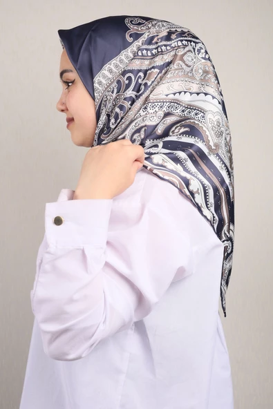 Piramit Luxer Desenli Rayon Eşarp - Desen-58 - Renk-13-56 ürün görseli 1