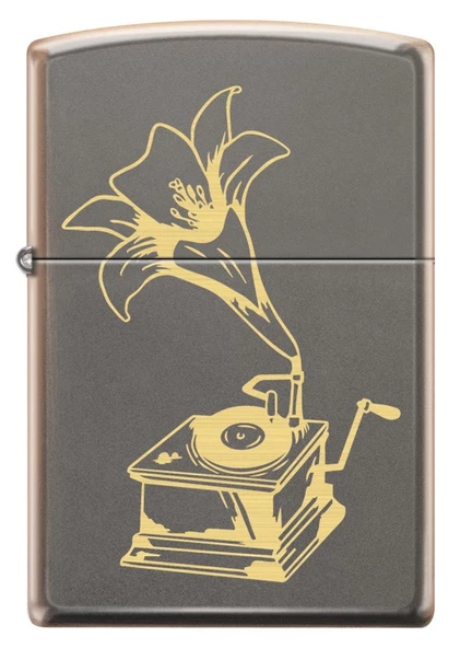 Zippo Rustic Bronze Record Player Dizayn Çakmak ürün görseli 1