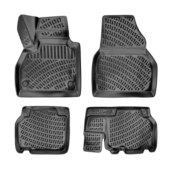Rizline 3D Oto Paspas Siyah Renk Renault Kangoo 2007 - 2014 ile uyumlu ürün görseli 1